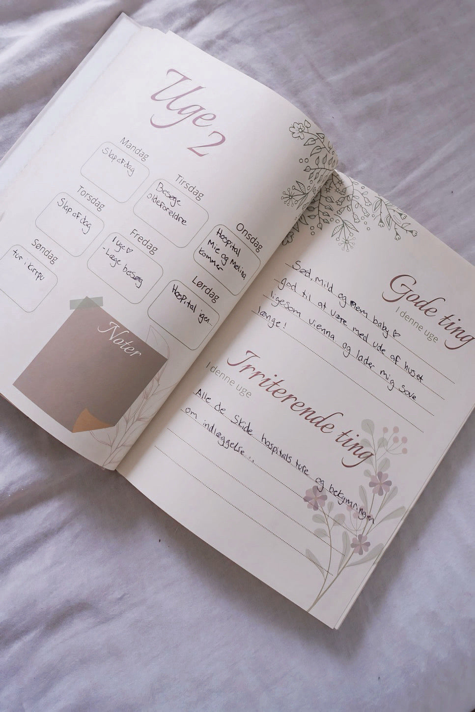 Barsel journal - Gammel udgave
